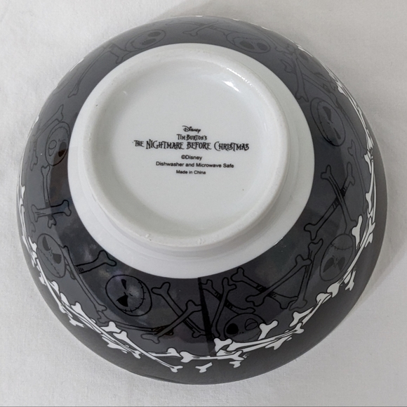 NEW Disney Nightmare Before Christmas Jack Skellington Ceramic Cereal/Soup Bowl - Picture 7 of 9